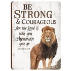 Magnet: Be Strong & Courageous Lion (Joshua 1:9) Novelty