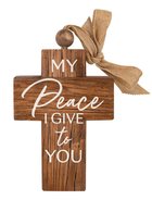 Cross: My Peace I Give to You, Bead and Ribbon For Hanging Homeware