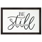 Carved Wall Art: Be Still & Know That I Am God (Mdf/pine) Plaque