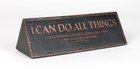 Plaque Cast Stone Desktop Reminder: I Can Do All Things, Copper (Philippians 4:13) Homeware