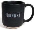 Ceramic Mug: Journey (Proverbs 3:6) Black Textured (592 Ml) Homeware