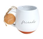 Ceramic Mug: Friends (1 Thess. 5:11) White Textured (503 Ml) Homeware