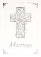 Certificate: Marriage, 1 John 4:17, Cross Silver-Foil Embossing (5x7in, .51 X 18.03 X 13.21cm) Stationery
