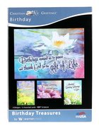 Boxed Cards: Birthday Treasures Floral Water Colours (Niv) Box