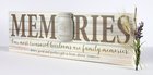 Mason Jar Word Box: Memories Mdf (James 1:17) Plaque
