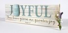 Mason Jar Word Box: Joyful Mdf (Psalm 4:7) Plaque