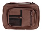 Bible Cover Brown Canvas Organiser Large Includes Pens and Notepad Bible Cover