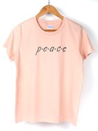 Womens Maple: Peace, Xxlarge, Black Metallic Print on Pale Pink (Abide Womens Apparel Series) Soft Goods