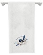 Hand Towel Grassland Blue Wren Faith (Psalm 37: 4) (Australiana Products Series) Soft Goods