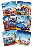 Coasters Deborah Broughton Surf Faith With Scripture, Cork Backed (Set of 6) (Australiana Products Series) Homeware