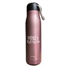 Stainless Steel Flask Water Bottle 500ml: Simply Blessed, Megenta Pink Homeware