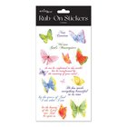 Rub on Stickers: Butterfly Series, 2 Sheets Per Pack Novelty
