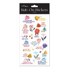 Rub on Stickers: Flower Series, 2 Sheets Per Pack Novelty