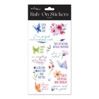 Rub on Stickers: Watercolour Series, 2 Sheets Per Pack Novelty