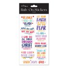Rub on Stickers: Typography Colour Series, 2 Sheets Per Pack Novelty