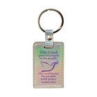 Iridescent Keyring: The Lord Gives Strength to His People, Psalm 29:11 Jewellery