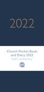Church Pocket Book and Diary 2022 Soft-Tone Midnight Blue Hardback