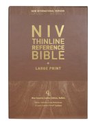 NIV Thinline Reference Bible Large Print Blue (Red Letter Edition) (Red Letter Edition) Genuine Leather