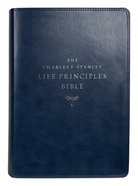 NIV Charles F Stanley Life Principles Bible Blue (2nd Edition) Premium Imitation Leather