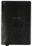NKJV Reference Bible Black Indexed Verse By Verse (Red Letter Edition) Premium Imitation Leather