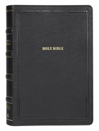 NKJV Deluxe Thinline Reference Bible Large Print Black Thumb Indexed (Red Letter Edition) Premium Imitation Leather