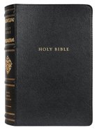 KJV Sovereign Collection Bible Personal Size Black Thumb Indexed (Red Letter Edition) Genuine Leather