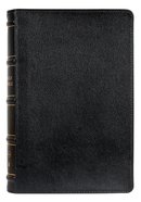 NKJV Thinline Reference Bible Black Thumb Indexed (Red Letter Edition) Genuine Leather