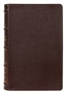 NKJV Thinline Reference Bible Brown (Red Letter Edition) Genuine Leather