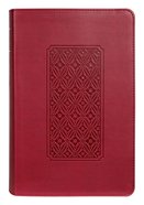 KJV Personal Size Giant Print Bible Filament Enabled Edition Diamond Frame Cranberry (Red Letter Edition) Imitation Leather