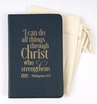 Journal: I Can Do All Things Black (Phil 4:13) Genuine Leather