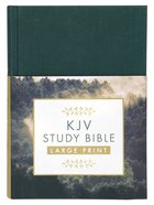 KJV Study Bible Large Print Gold Spruce (Red Letter Edition) Hardback