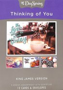 Boxed Cards Thinking of You: Coffee House (Kjv) Box