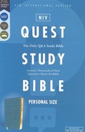 NIV Quest Study Bible Personal Size Teal Premium Imitation Leather