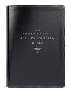 NASB Charles F Stanley Life Principles Bible Black (2nd Edition) Premium Imitation Leather