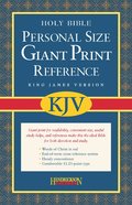 KJV Personal Size Giant Print Reference Burgundy (Red Letter Edition) Bonded Leather