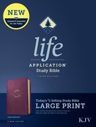 KJV Life Application Study Bible 3rd Edition Large Print Purple (Red Letter Edition) Imitation Leather