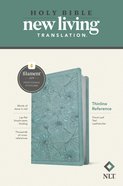 NLT Thinline Reference Bible Filament Enabled Edition Floral Leaf Teal (Red Letter Edition) Imitation Leather