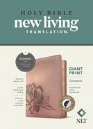 NLT Compact Giant Print Bible Filament Enabled Edition Rose Metallic Peony Indexed (Red Letter Edition) Imitation Leather