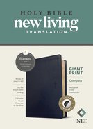NLT Compact Giant Print Bible Filament Enabled Edition Navy Blue Cross Indexed (Red Letter Edition) Imitation Leather