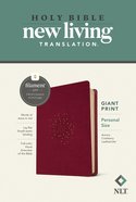 NLT Personal Size Giant Print Bible Filament Enabled Edition Aurora Cranberry (Red Letter Edition) Imitation Leather