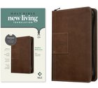 NLT Thinline Reference Zipper Bible Filament Enabled Edition Atlas Rustic Brown (Red Letter Edition) Imitation Leather