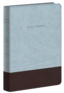 KJV Large Print Thinline Reference Bible Chocolate/Blue Imitation Leather
