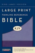 KJV Large Print Thinline Reference Bible Violet/Lilac Imitation Leather