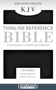 KJV Thinline Reference Bible Black Imitation Leather