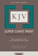 KJV Super Giant Print Reference Bible Flexisoft Turquoise Imitation Leather