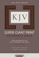 KJV Super Giant Print Reference Bible Brown Flexisoft Imitation Leather