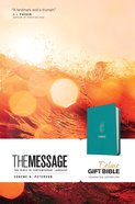 Message Deluxe Gift Bible Hosanna Teal Imitation Leather