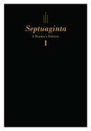 Septuaginta: A Reader's Editon Black (2 Vol Set) Imitation Leather