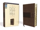 NIV Premium Gift Bible Brown Indexed (Red Letter Edition) Premium Imitation Leather