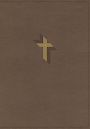NIV Larger Print Compact Bible Brown (Red Letter Edition) Premium Imitation Leather